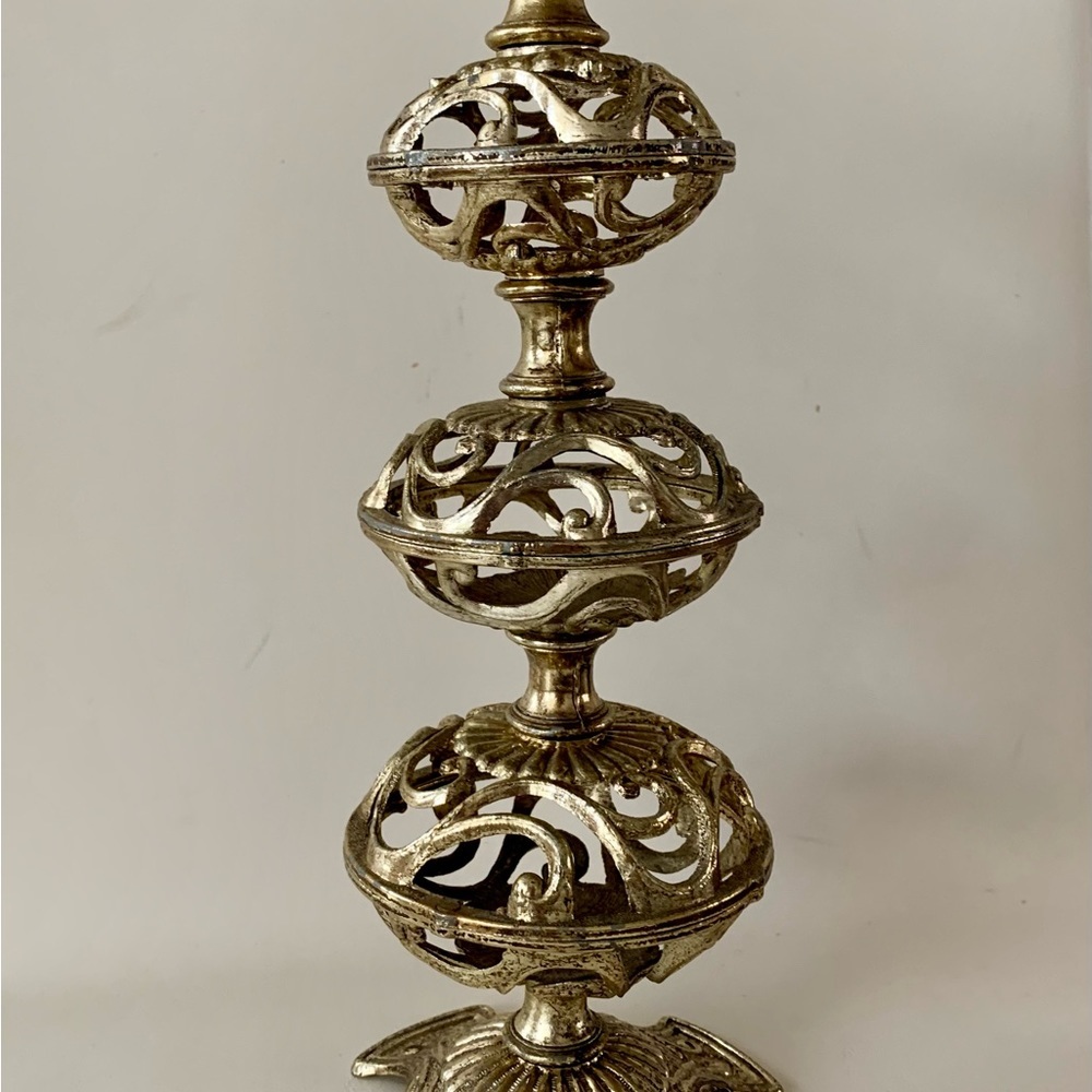 mid century Dilly Metal Tall Candle Holder